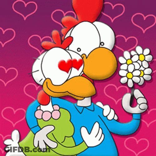 Duck Couple Will You Be My Valentine GIF