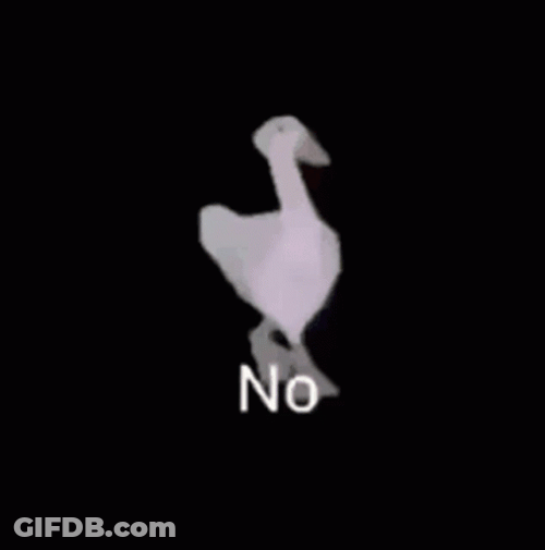 Duck Dance To Say No GIF