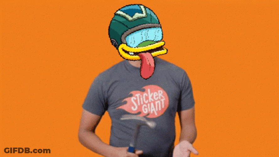 Duck Hammer Time GIF