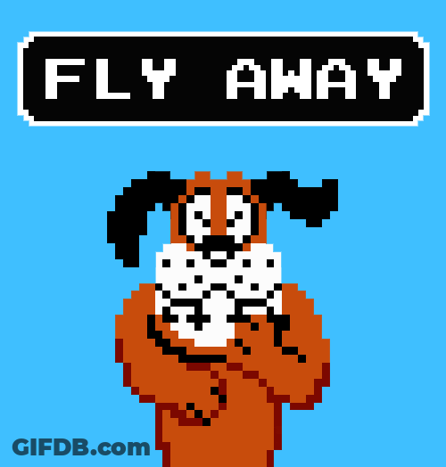Duck Hunt Fly Away GIF