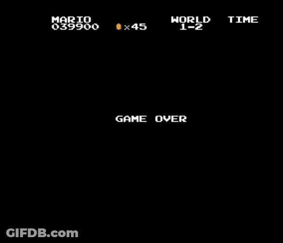 Duck Hunt Video Game Over GIF