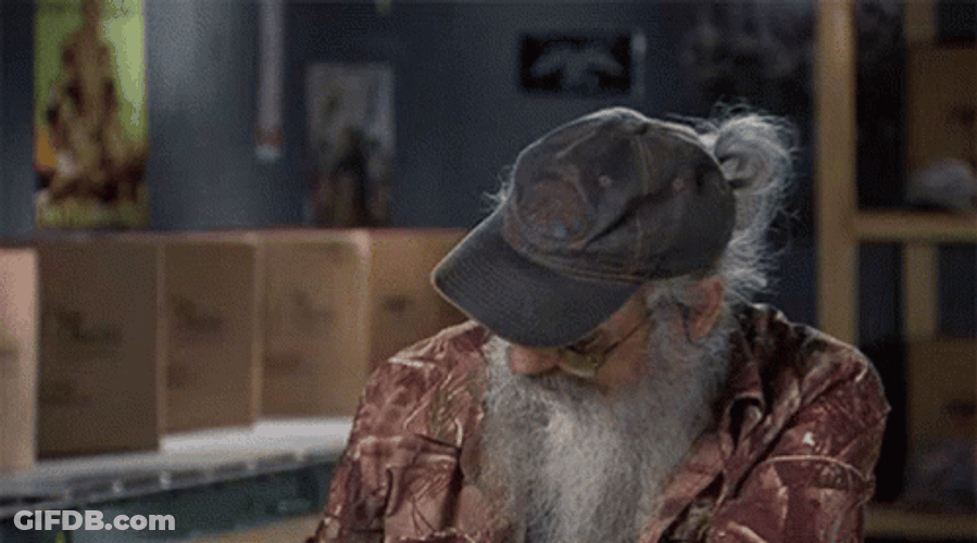 Duck Hunting Old Man Thumbs Up GIF