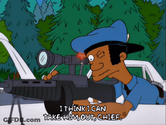Duck Hunting Police Officers With Sniper GIF