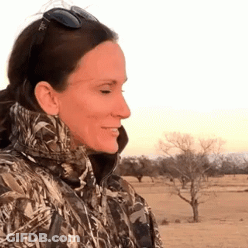 Duck Hunting Woman Wearing Shades GIF