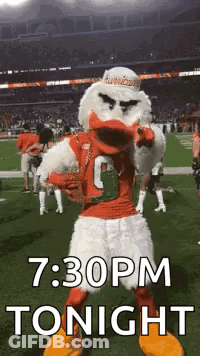 Duck Mascot Holding Trophy GIF