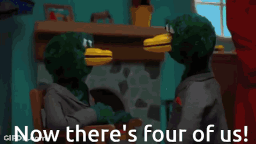 Duck Now Theres Four Of Us GIF