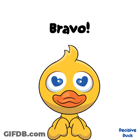 Duck Saying Bravo GIF