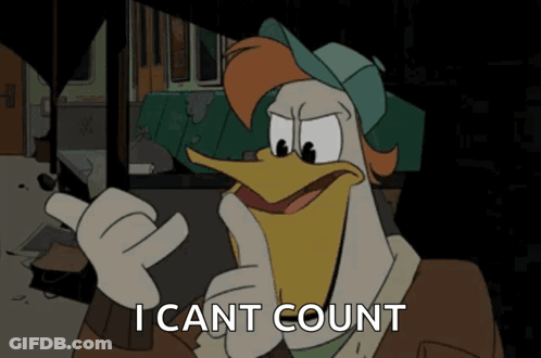 Duck Saying I Cant Count GIF