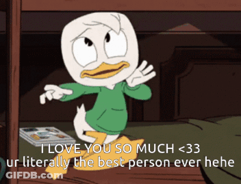 Duck Saying I Love You So Much <33 GIF