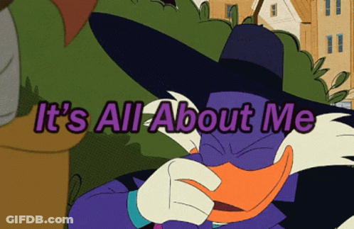 Duck Saying It's All About Me GIF