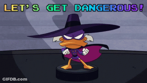 Duck Saying Lets Get Dangerous GIF