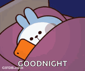 Duck Sleeping With Phone And Goodnight GIF