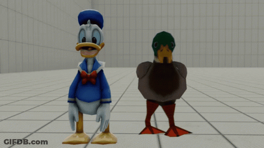 Duck Spinning Donald Duck GIF