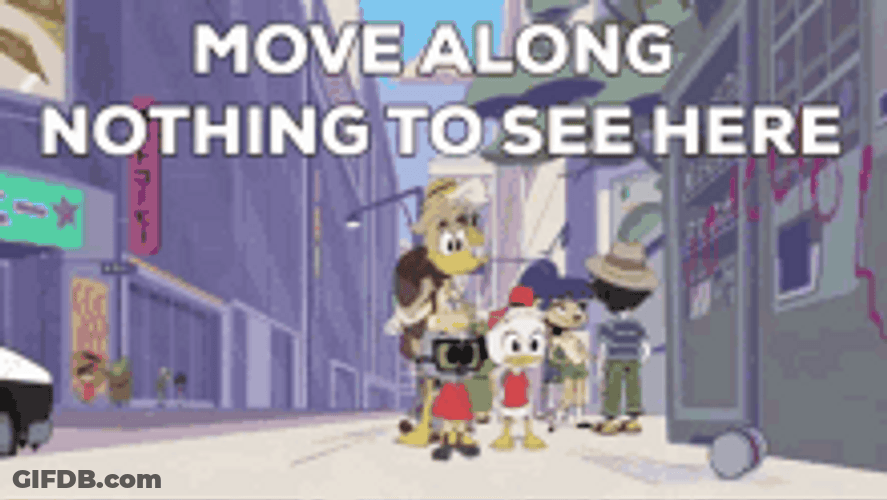 Duck Tales Fenton Crackshell Nothing To See Here GIF