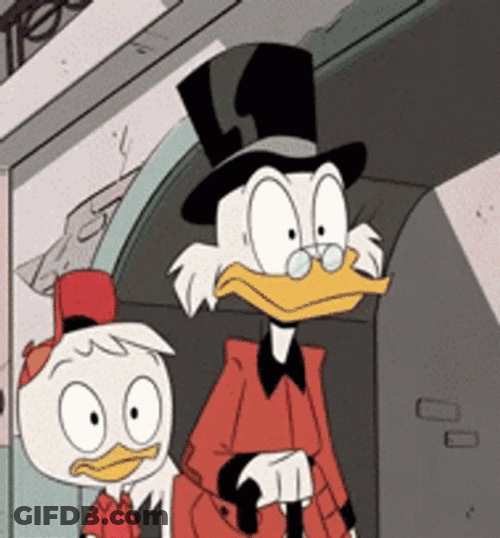 Duck Tales Scrooge Mcduck And Huey Duck Disappointed Face Palm GIF