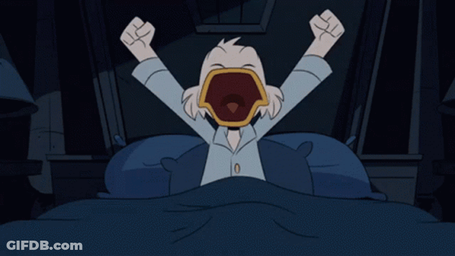 Duck Tales Sleepy Scrooge Mcduck Yawning Good Night GIF