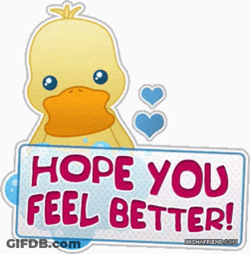 Duckling Feeling Better Artwork GIF