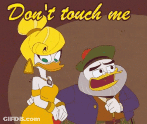 DuckTales Dont Touch Me GIF