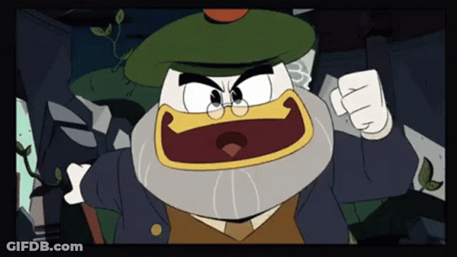 DuckTales Flintheart Glomgold Shake Fist GIF