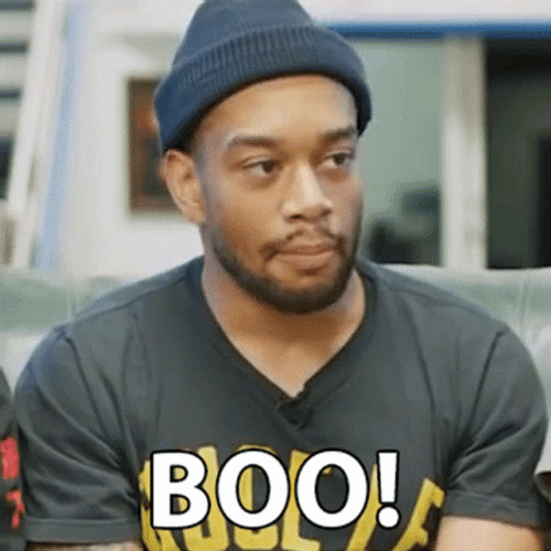 Dude Hooting Boo GIF