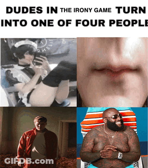 Dudes In Irony Game Turn Into One GIF