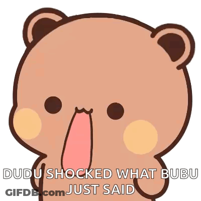 Dudu Shocked What Bubu Just Said GIF