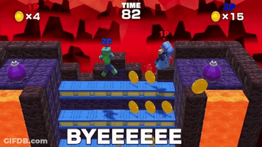 Duels On Minecraft Byeeee GIF