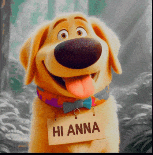 Dug From The Movie Up Hi Anna Up Movie GIF