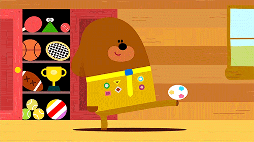 Duggee The Ball Bounce It GIF
