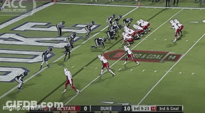 Duke And NC State Playing Football GIF