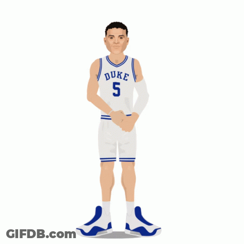 Duke Basketball Player Watching Fireworks GIF