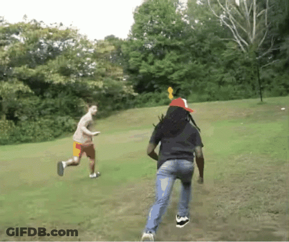 Duke Dennis Playing Outside GIF