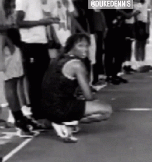 Duke Dennis Squats Up GIF