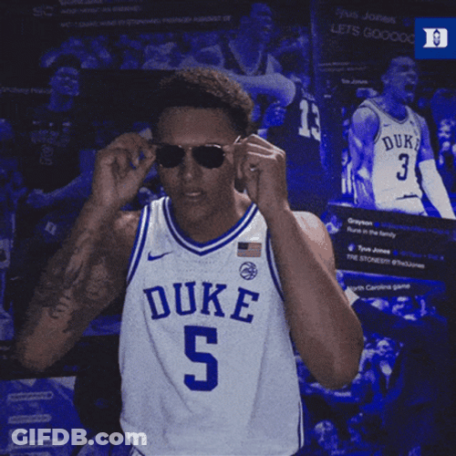 Duke Jersey Dennis Paolo Banchero GIF