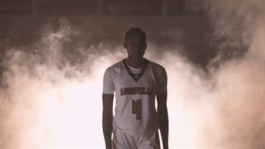 Duke Player Balogun Pointing At Camera GIF