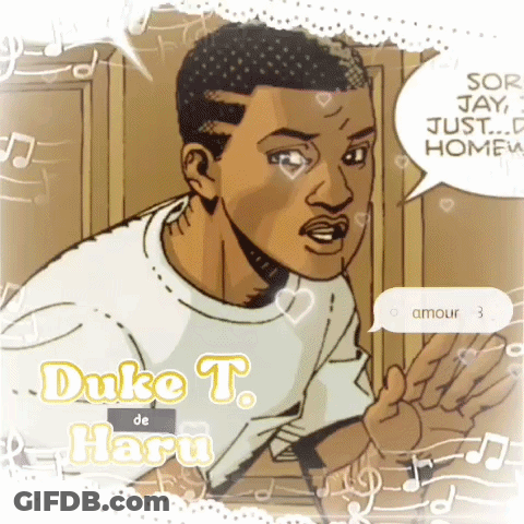 Duke T. De Haru With Speech Bubble GIF