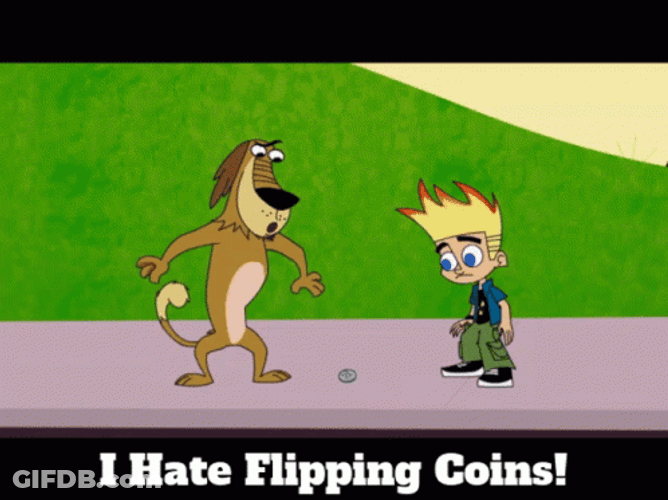 Dukey And Johnny I Hate Coin Flip GIF