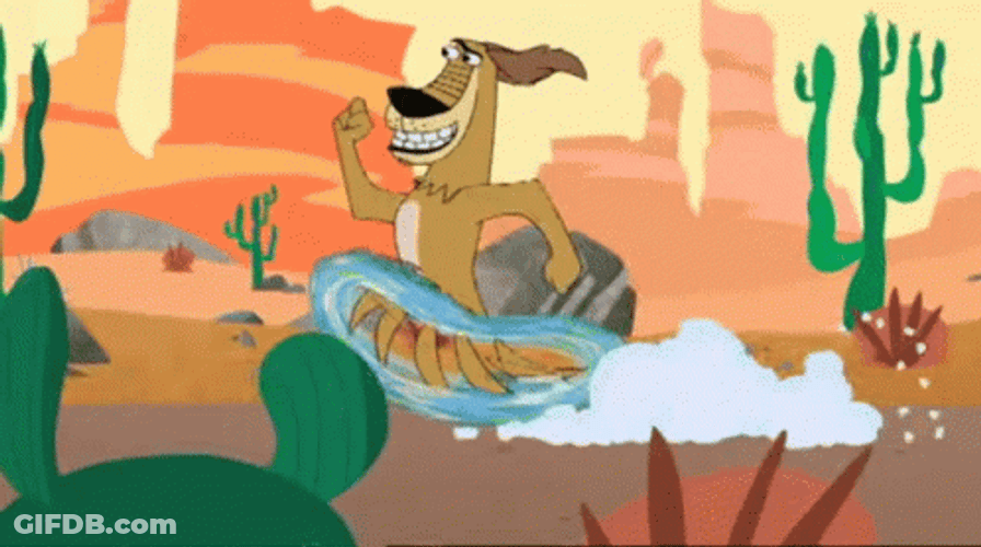 Dukey Running Fast GIF