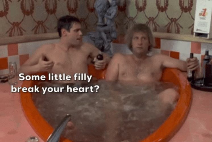 Dumb And Dumber Bathroom Bathtub GIF