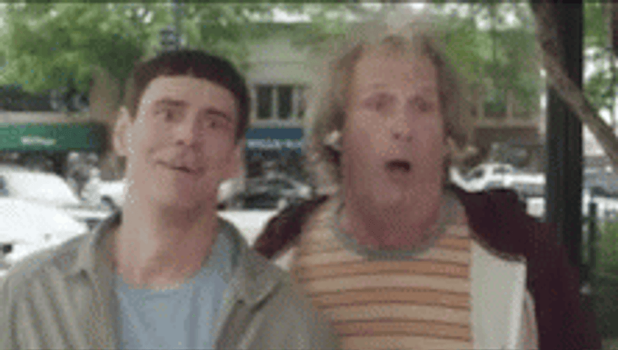 Dumb And Dumber Excited Reaction GIF