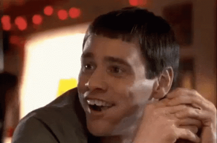 Dumb And Dumber Happy Eating GIF