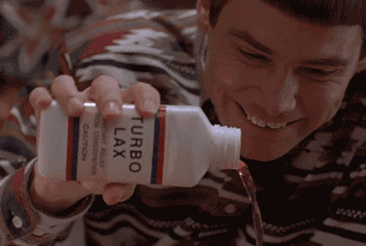Dumb And Dumber Laxative Prank GIF