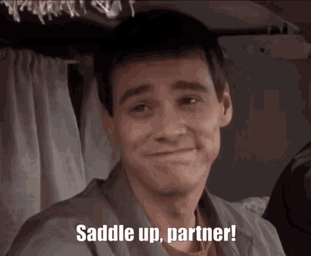 Dumb And Dumber Saddle Up GIF
