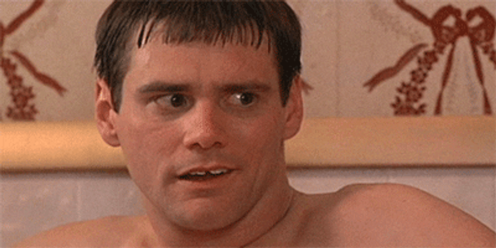 Dumb And Dumber Staring GIF