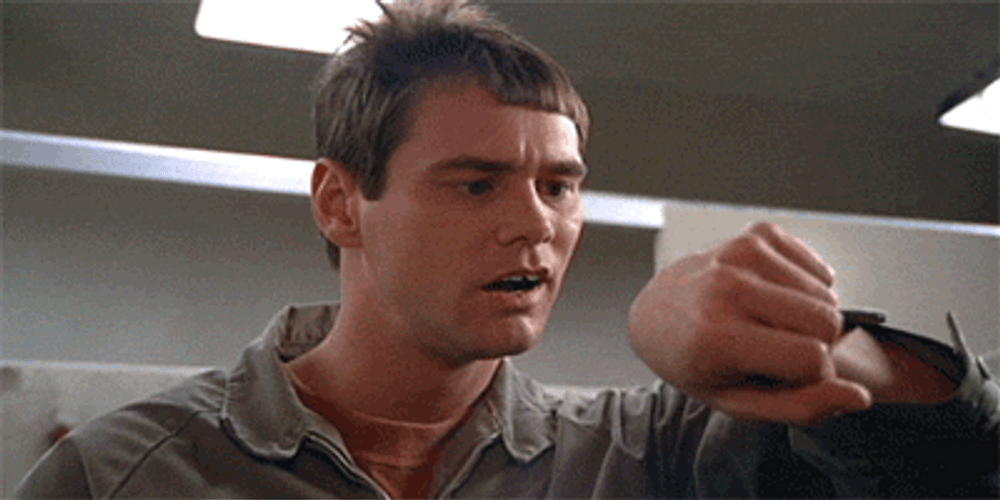 Dumb And Dumber Time Realization GIF
