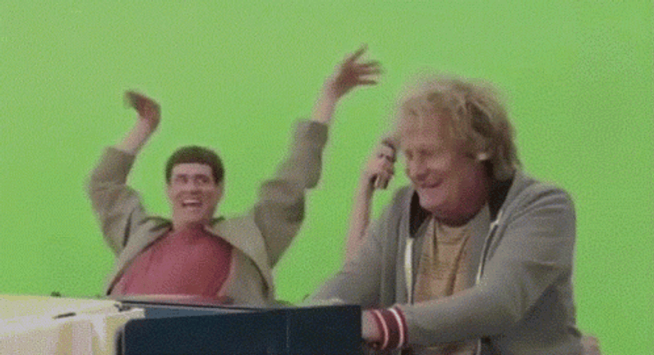 Dumb And Dumber Tuxedo Laughing Each Other GIF