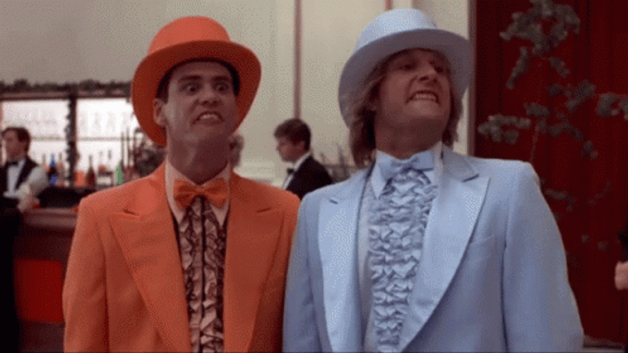 Dumb And Dumber Tuxedo Ugly Face GIF