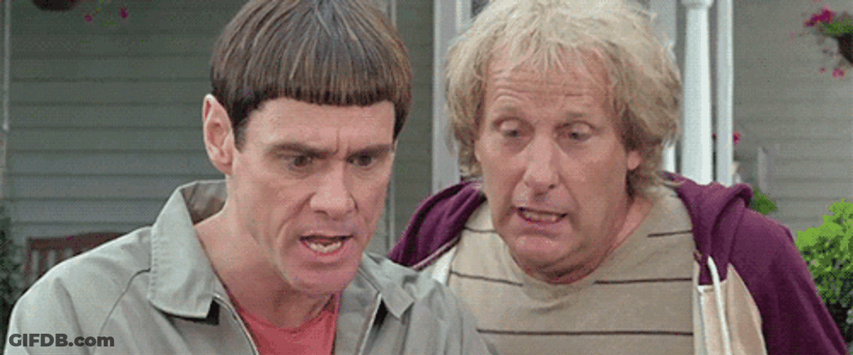 Dumb Dumber Scooter And Facial Expression GIF