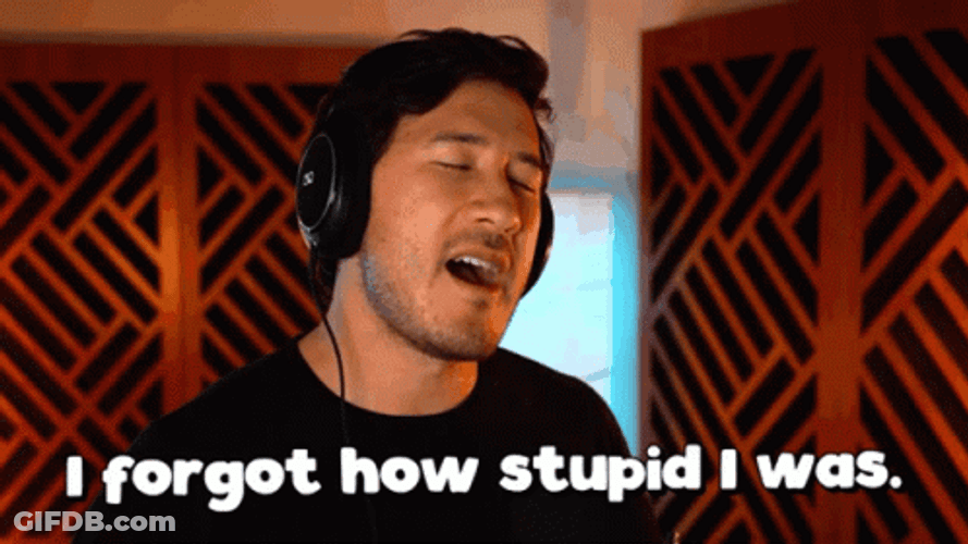 Dumb Markiplier Says I Forgot How Stupid GIF