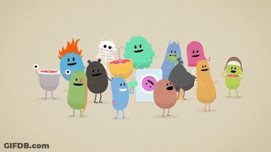 Dumb Ways To Die Characters Singing GIF